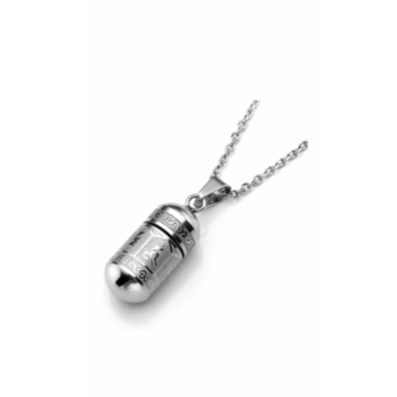 HalsHalskette – Mini-Aschekapsel der Erinnerung silber, aus echtem Silber